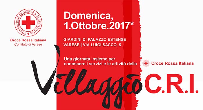 Villaggio CRI 2017 – Una giornata insieme per conoscere i servizi e le attività della Croce Rossa Italiana