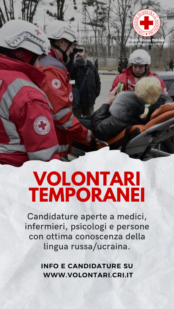 Volontari temporanei per Emergenza Ucraina